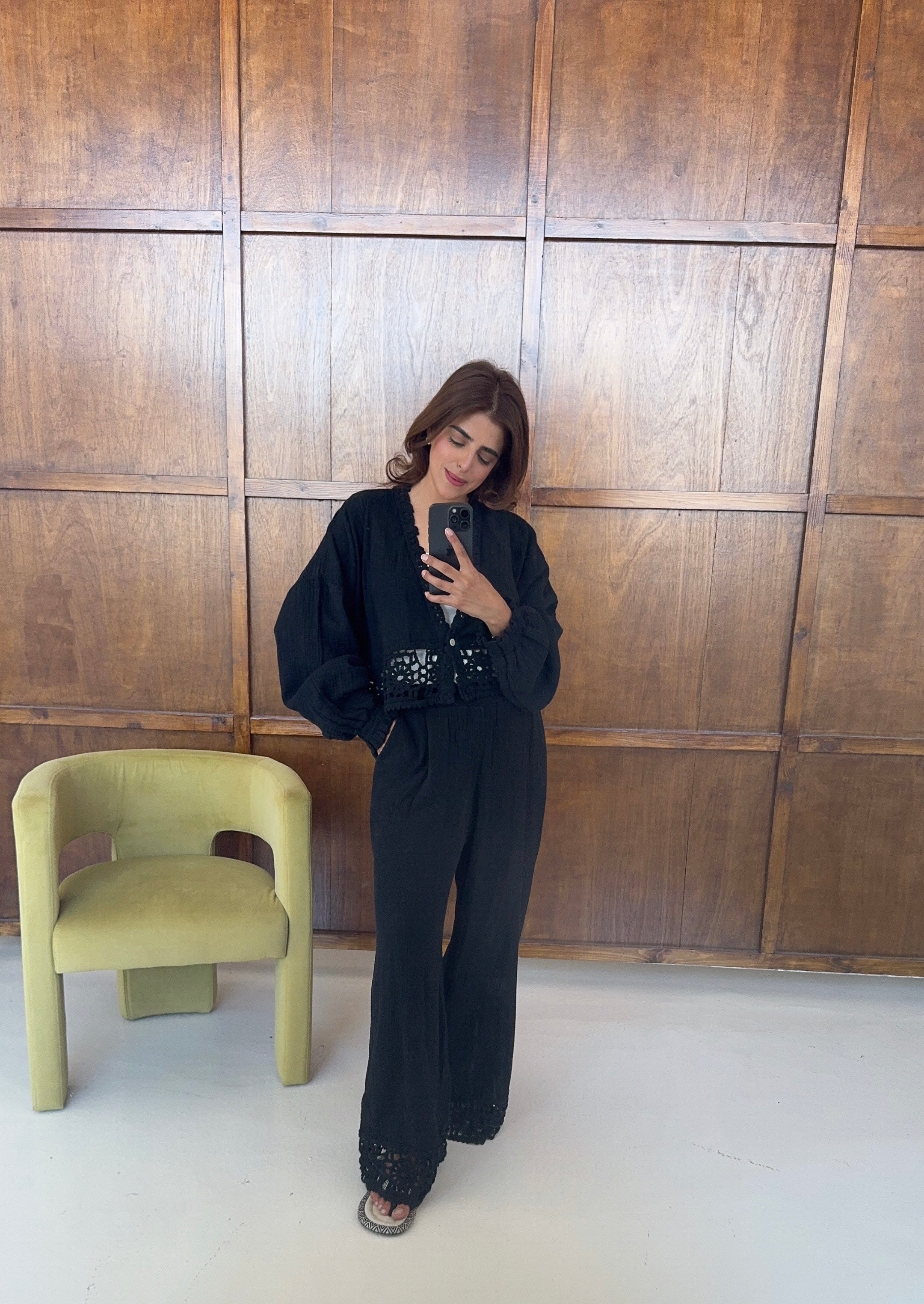 ENSEMBLE CROCHET NOIR - HALI