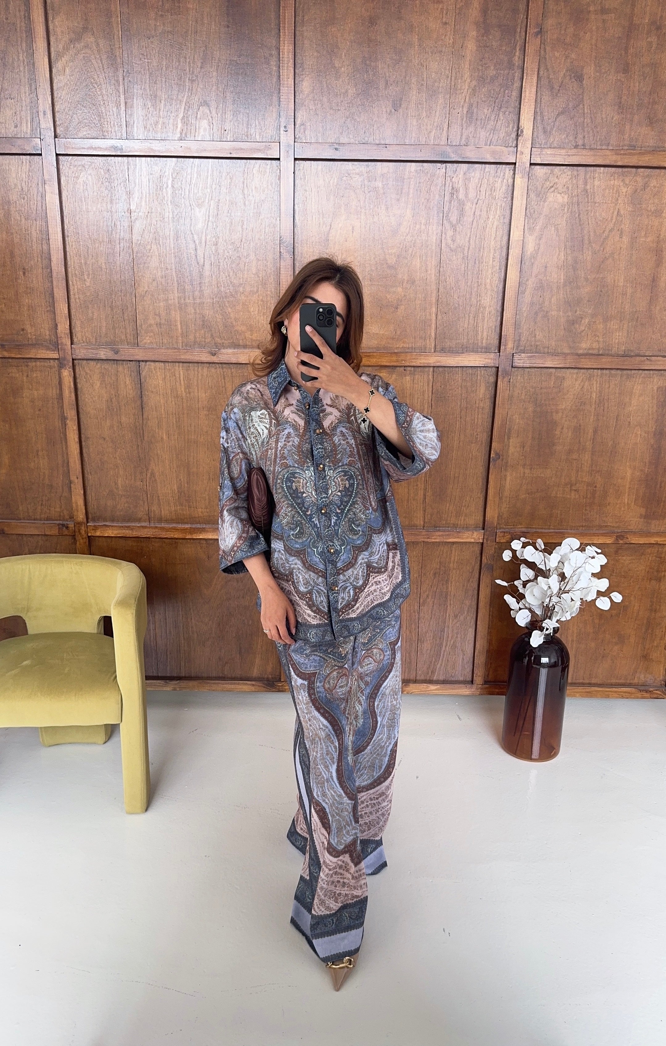 LUXE BOHEMIAN CACHEMIRE ENSEMBLE - SERAFIA