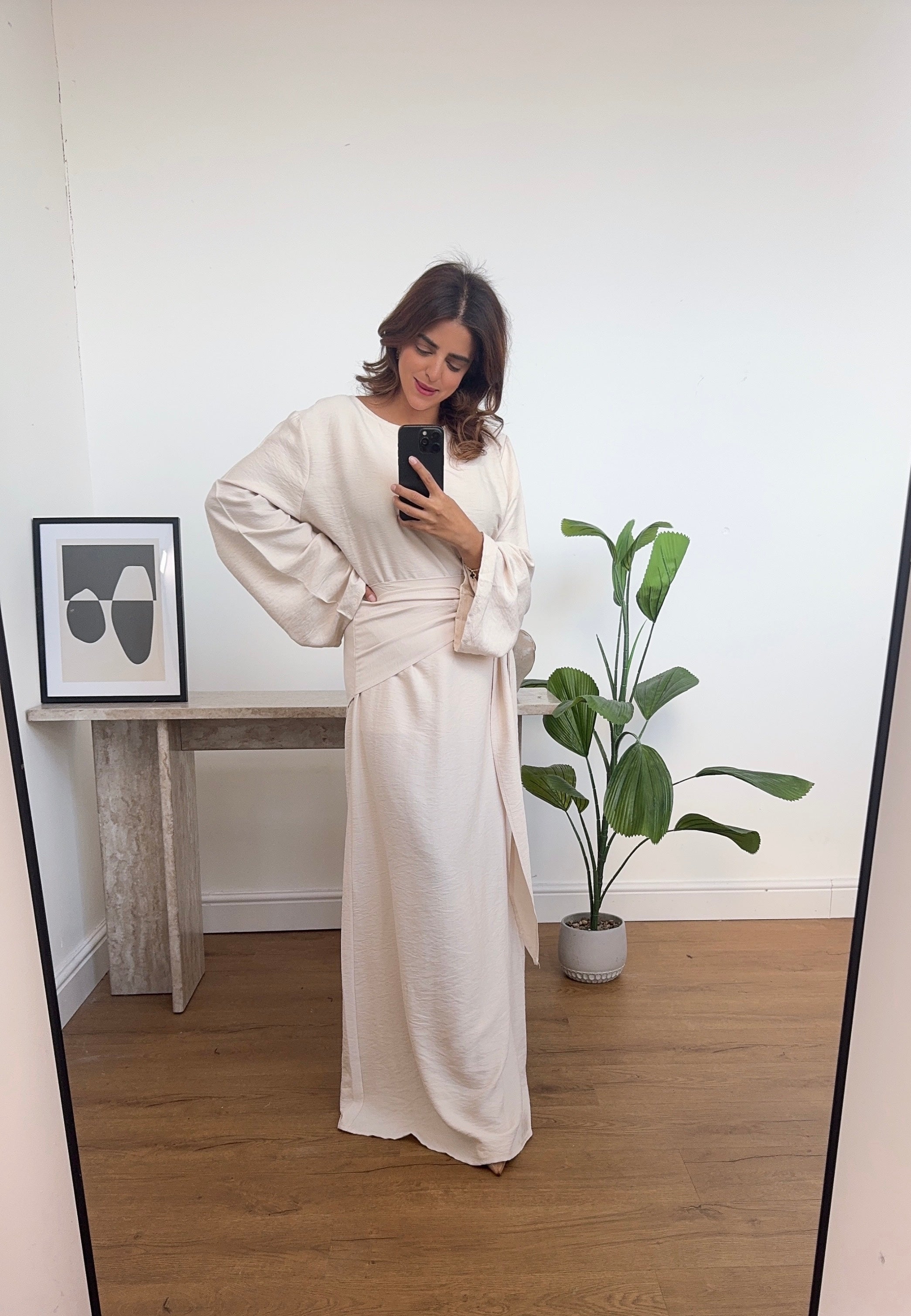 BEIGE DEUX PIÈCES ENSEMBLE - KASRA