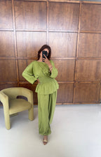 LIME FRONCÉ ENSEMBLE - SOLEA