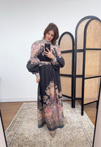 ROBE CACHEMIRE NOIR - NADINE