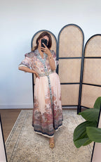 BLUSH CACHEMIRE ROBE - ROSEWOOD