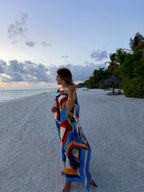 Mosaic kaftan dress- Yair - 5