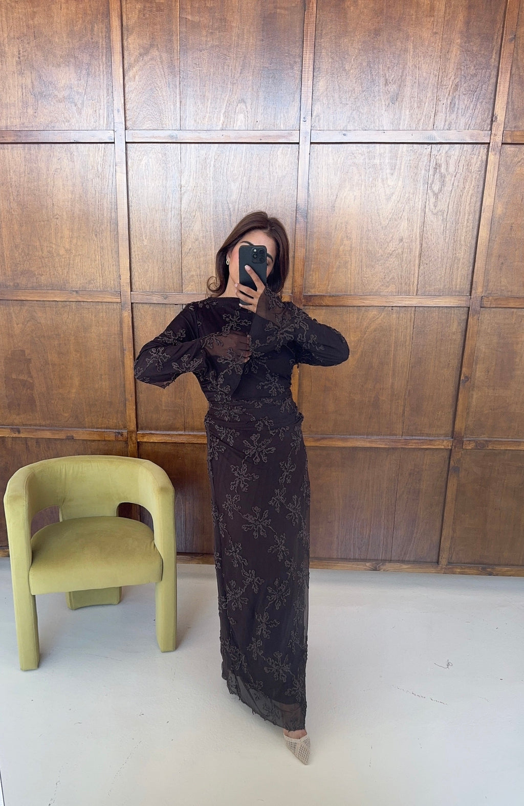 ROBE DOUBLÉ MESH COCO - MIRA