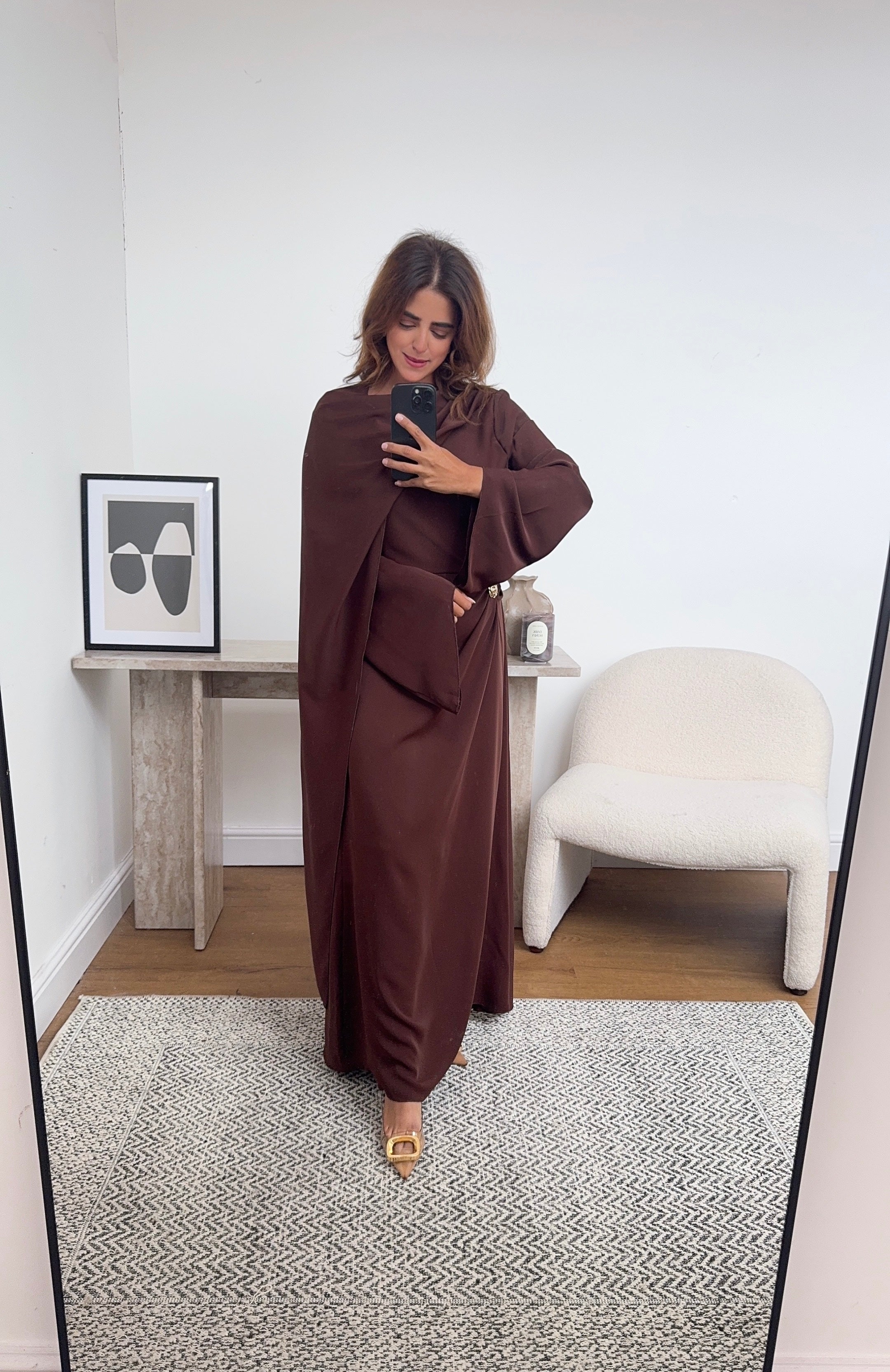 ROBE COCO AVEC DRAPÉ FOULARD - ZARIA