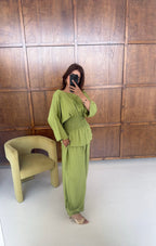 LIME FRONCÉ ENSEMBLE - SOLEA