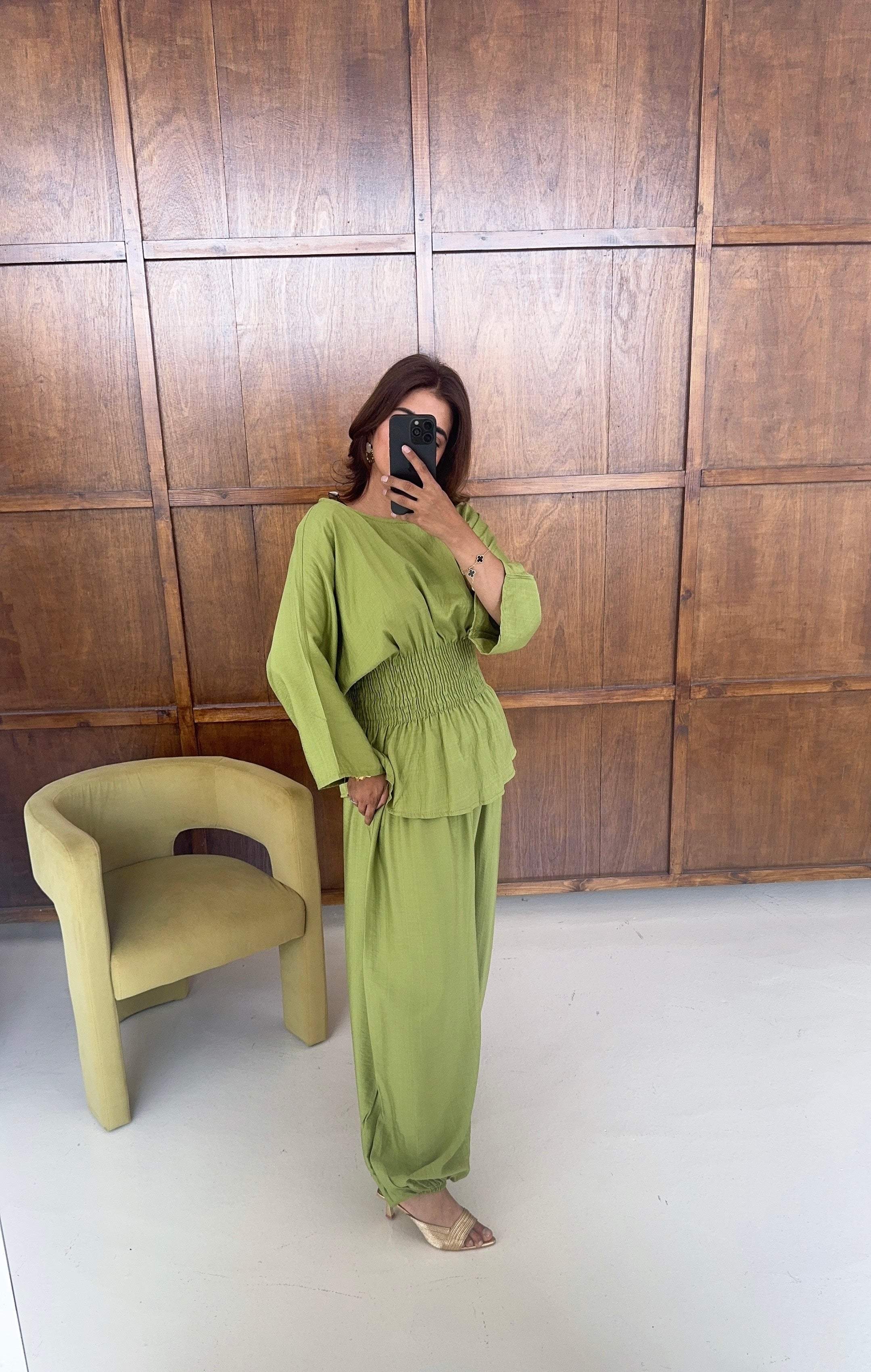 LIME FRONCÉ ENSEMBLE - SOLEA