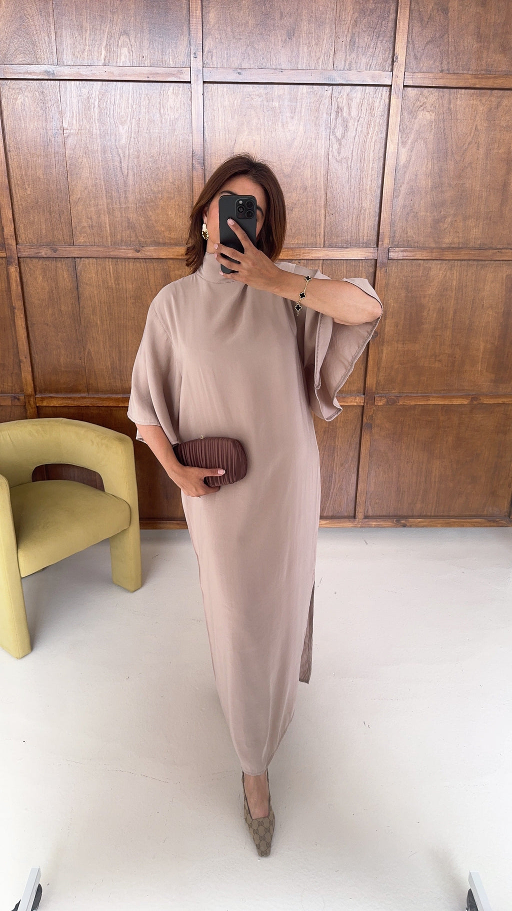 PREORDER TAUPE ROBE - ELODIE