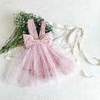 ROBE BARBOTEUSE TULLE NŒUD ROSE