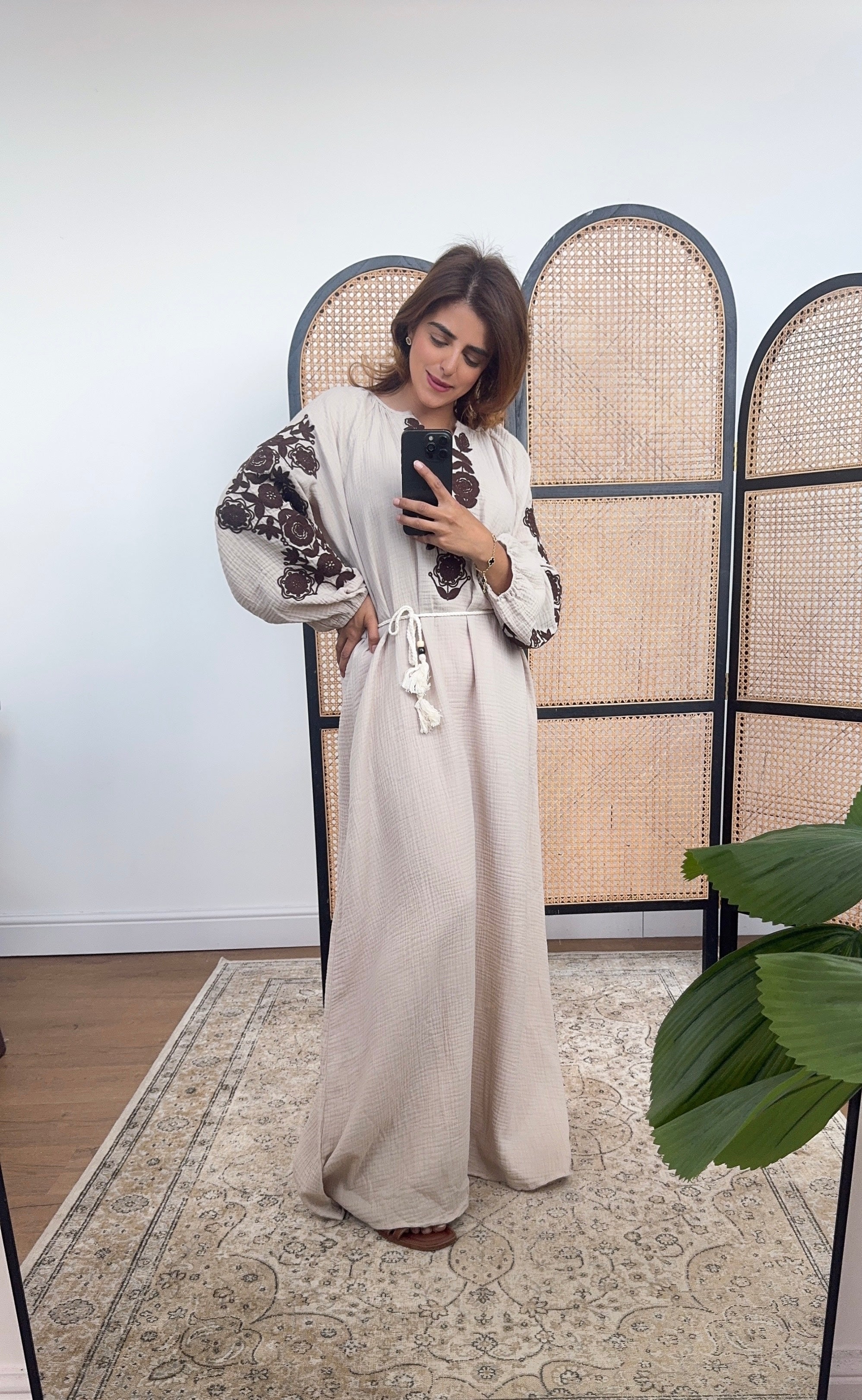 ROBE COTON CRÈME - YENA