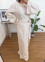 BEIGE DEUX PIÈCES ENSEMBLE - KASRA