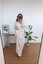 BEIGE DEUX PIÈCES ENSEMBLE - KASRA