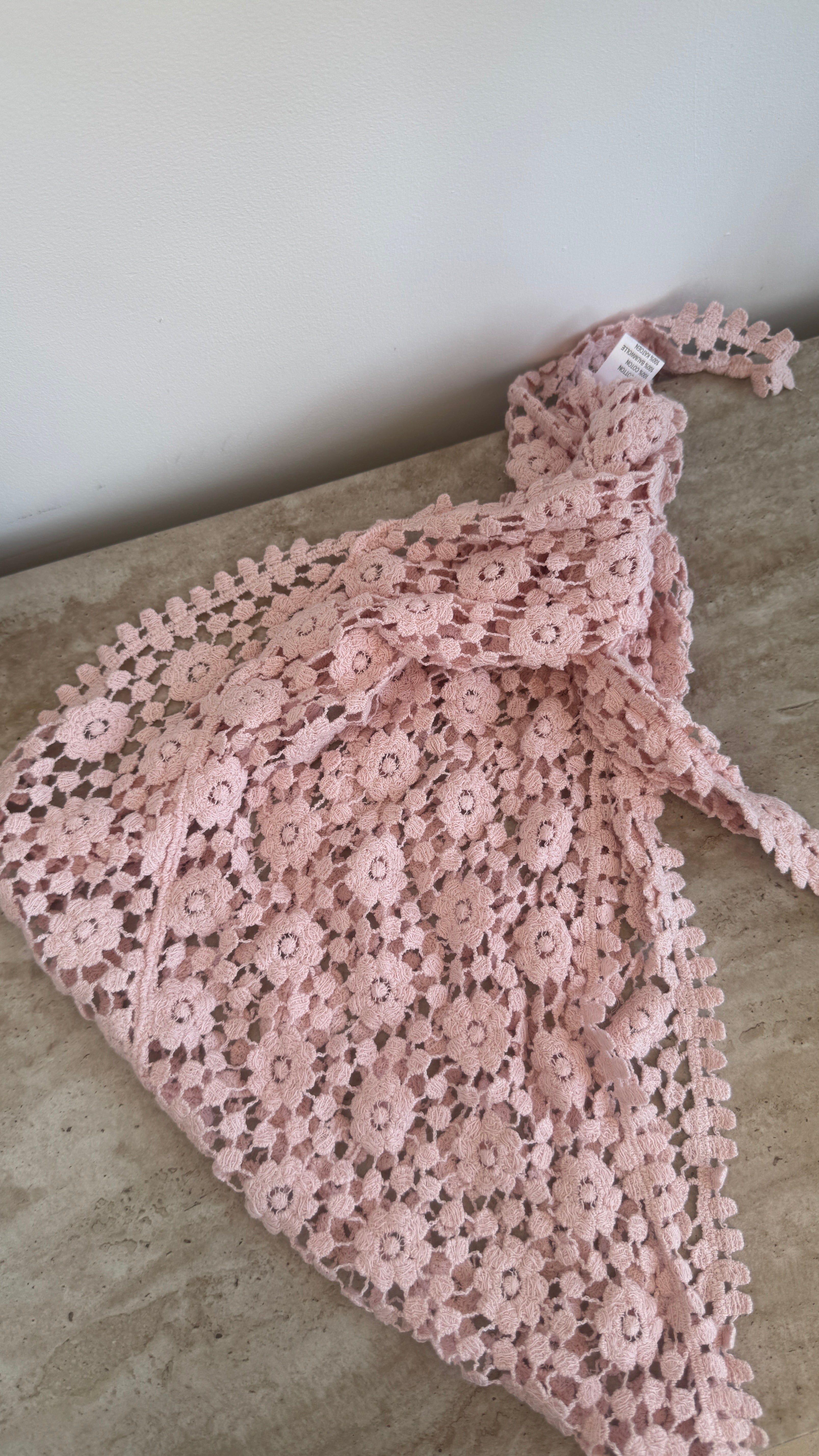 CROCHET ROSE TAILLE CEINTURE