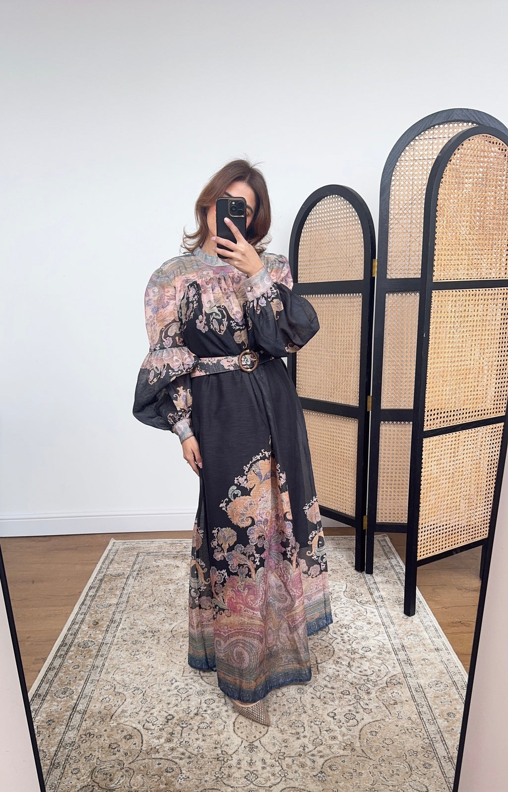 ROBE CACHEMIRE NOIR - NADINE