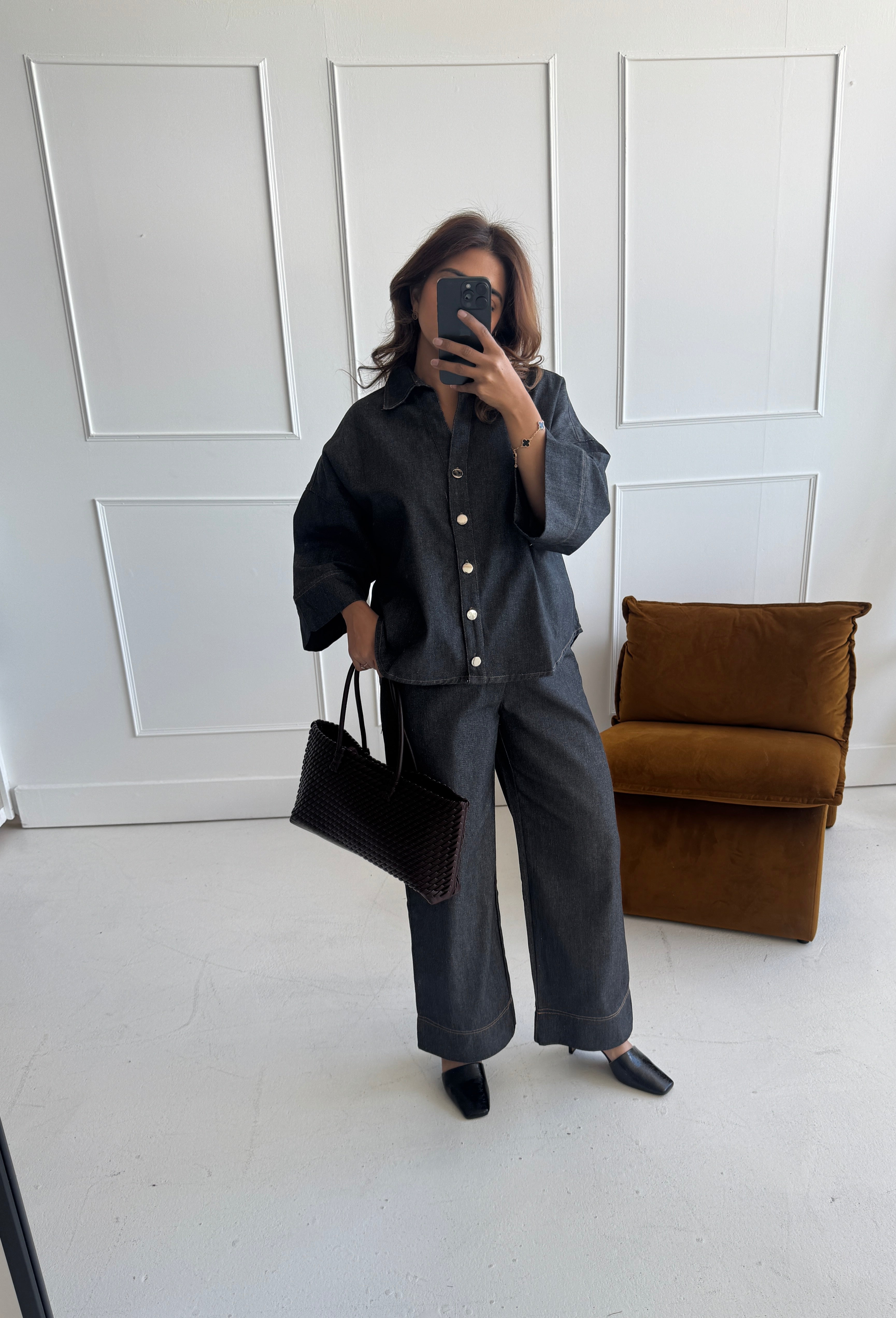 ENSEMBLE DENIM NOIR - PIA