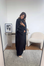 ROBE CAPE PERLE NOIR - SISI