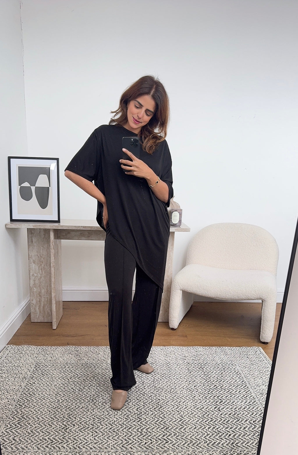 ENSEMBLE ASYMÉTRIQUE NOIR - SASI