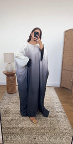 ANALIA CAFTAN EN OMBRÉ NOIR