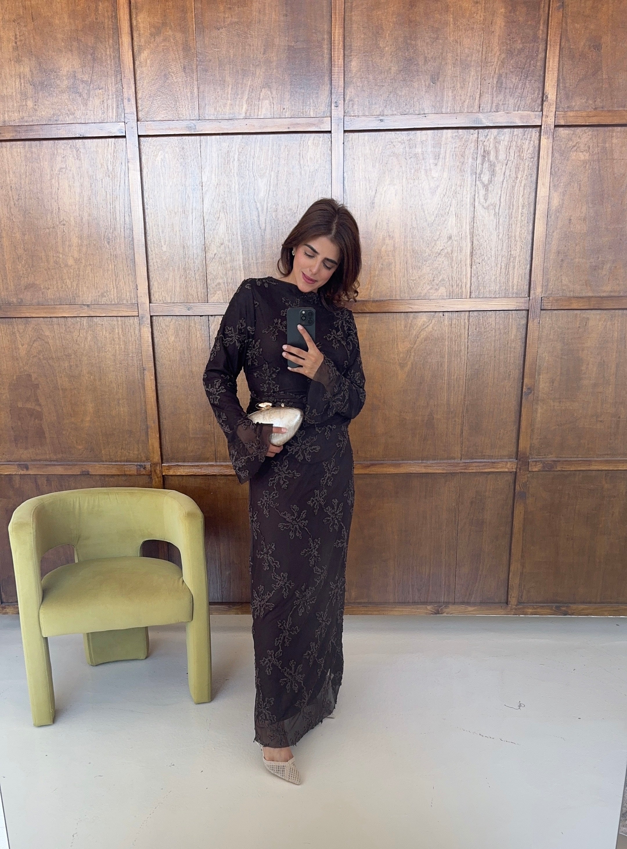 ROBE DOUBLÉ MESH COCO - MIRA