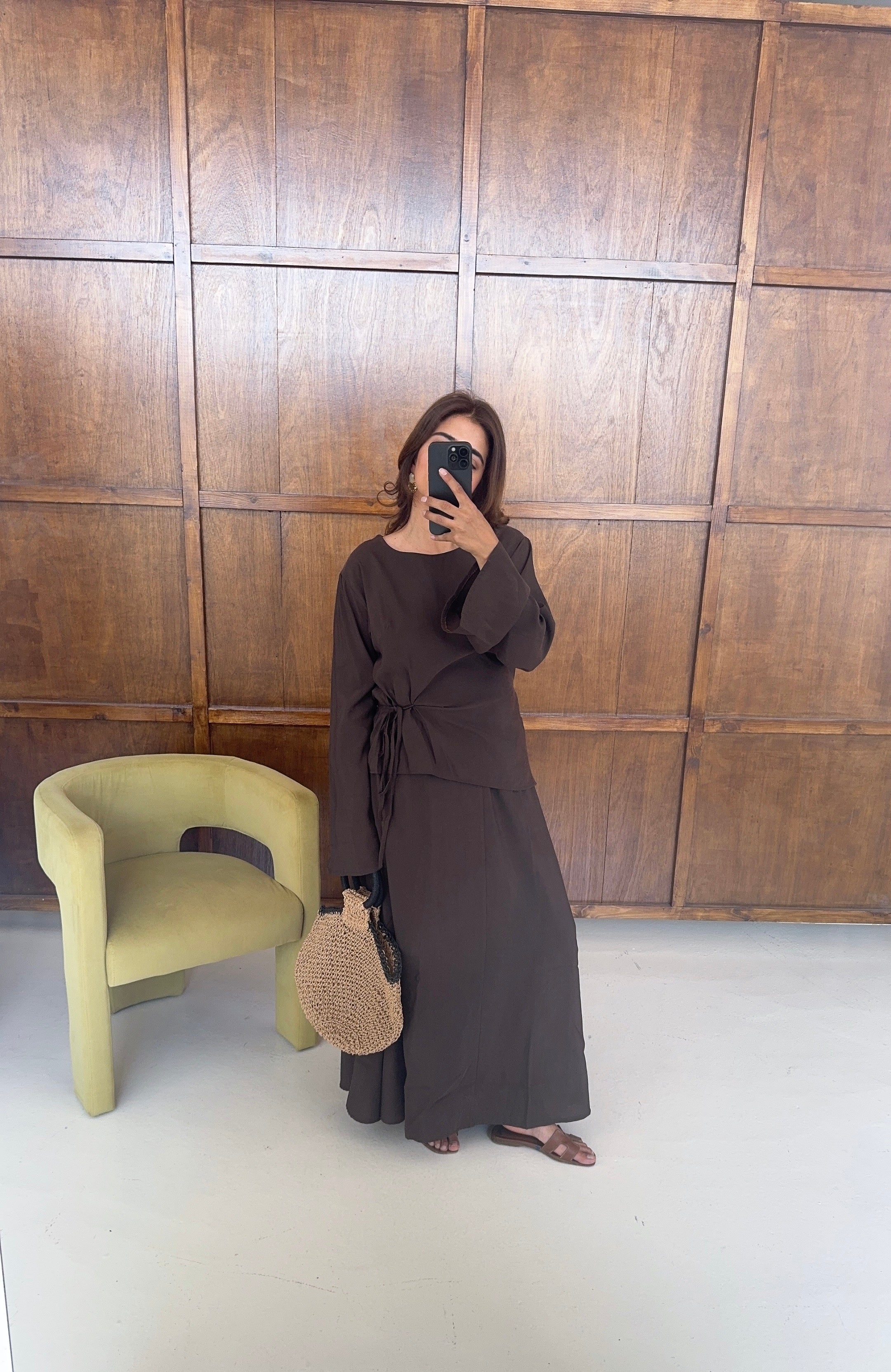 ENSEMBLE JUPE NOUÉ TAILLE COCO - AVILNA