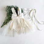ROBE BARBOTEUSE TULLE NŒUD IVOIRE