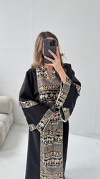 CAFTAN ORNÉ NOIR/DORÉ - FILAL