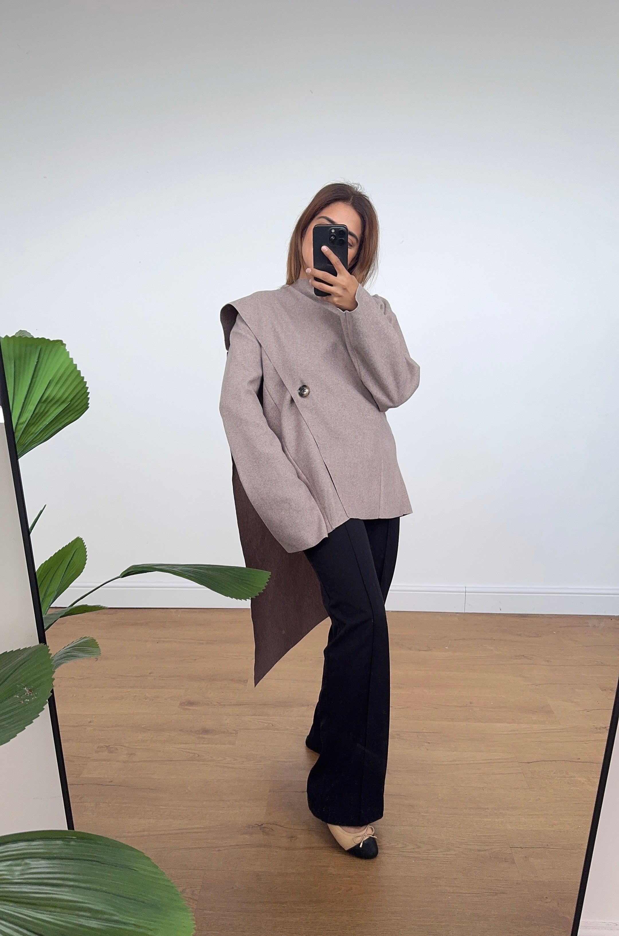 VESTE FOULARD TAUPE - ENVE