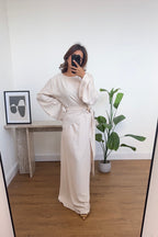 BEIGE DEUX PIÈCES ENSEMBLE - KASRA