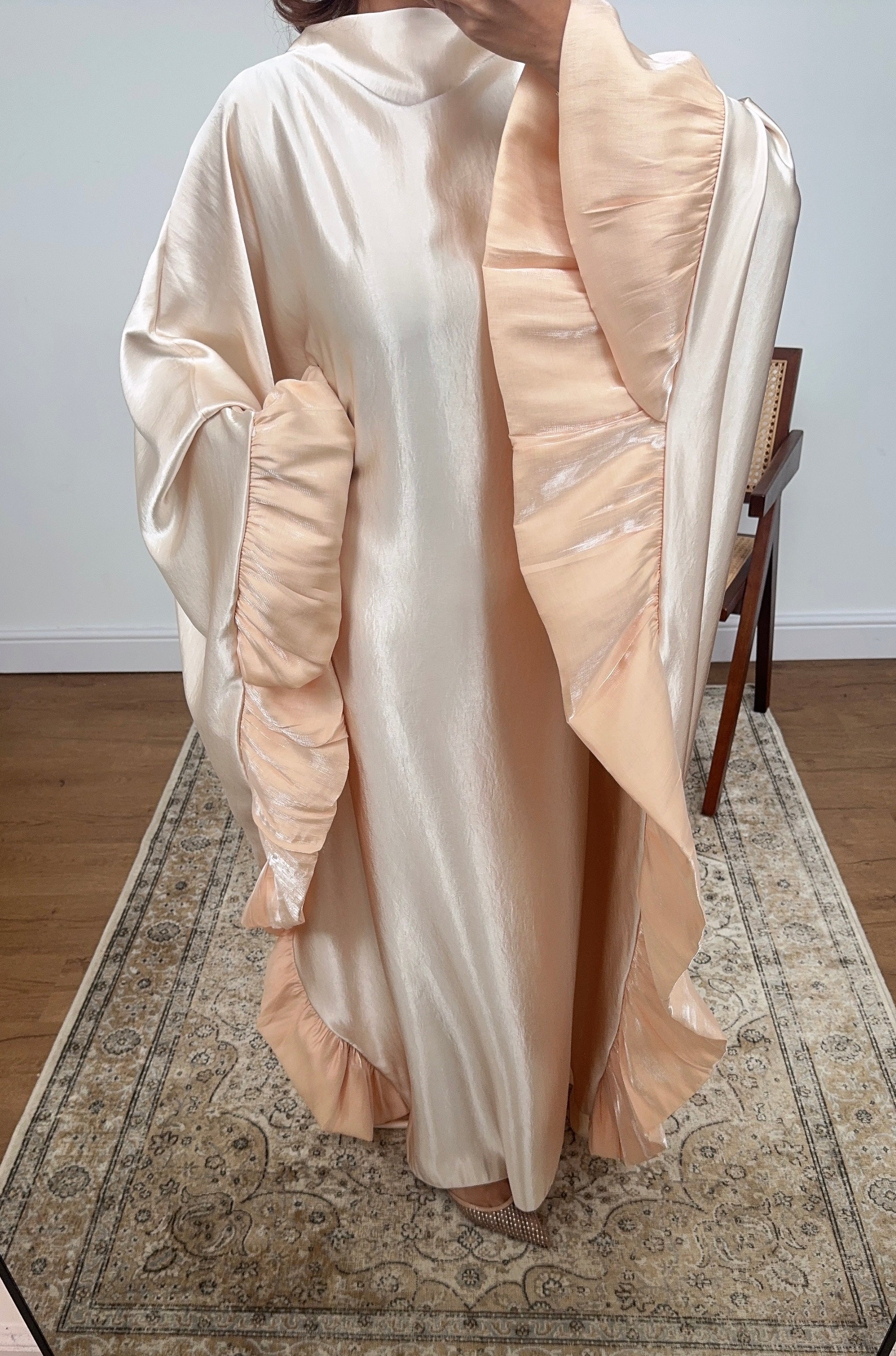 CAFTAN VOLANT CRÈME - LAYANA