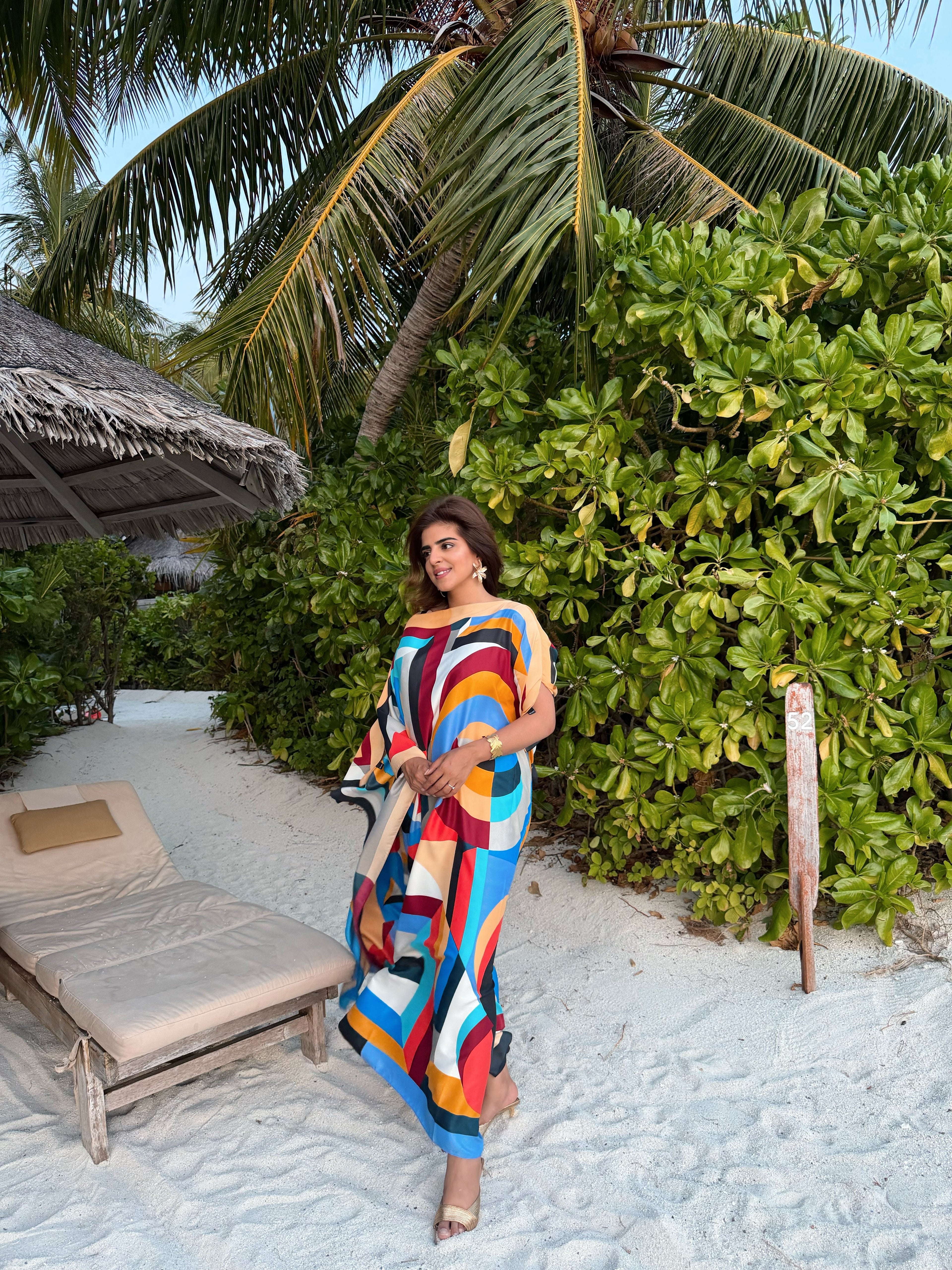 Mosaic kaftan dress- Yair