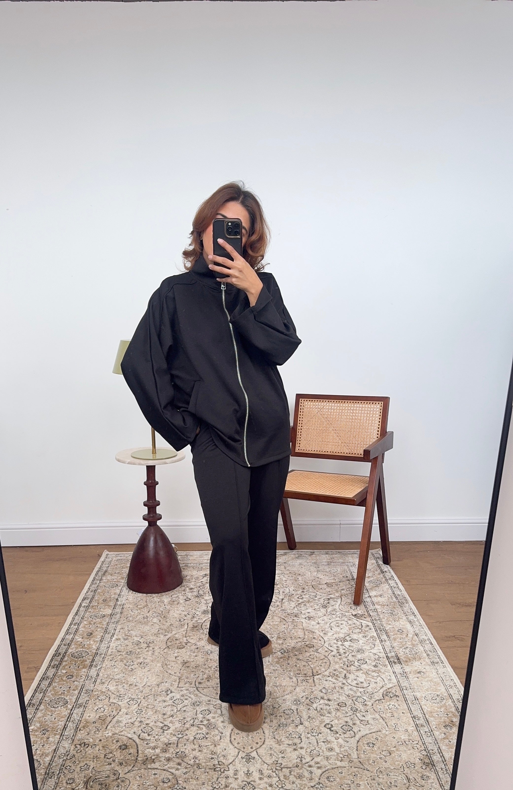 ENSEMBLE ZIP NOIR - LUCIA