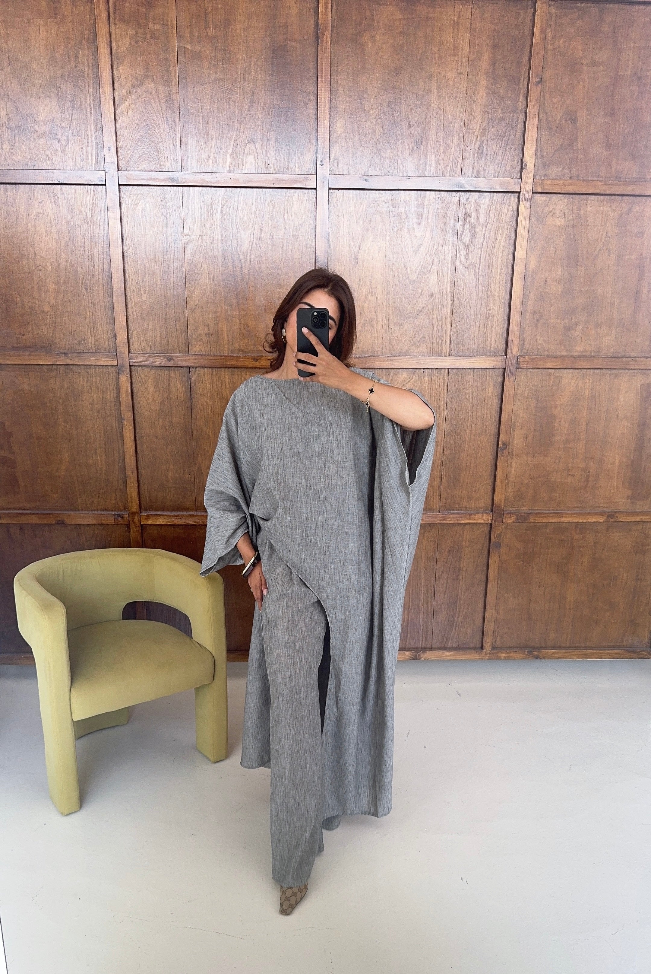 ENSEMBLE ASYMÉTRIQUE NOIR - HAYAT