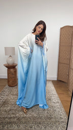 ANALIA CAFTAN EN OMBRÉ SKY BLEU