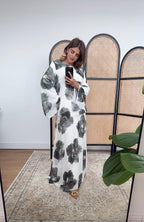 ROBE MOUSSELINE IMPRIMÉ MAXI OLIVE - BRIA