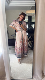 BLUSH CACHEMIRE ROBE - ROSEWOOD