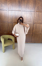 ROBE COL MONTANT CRÈME - ELODIE