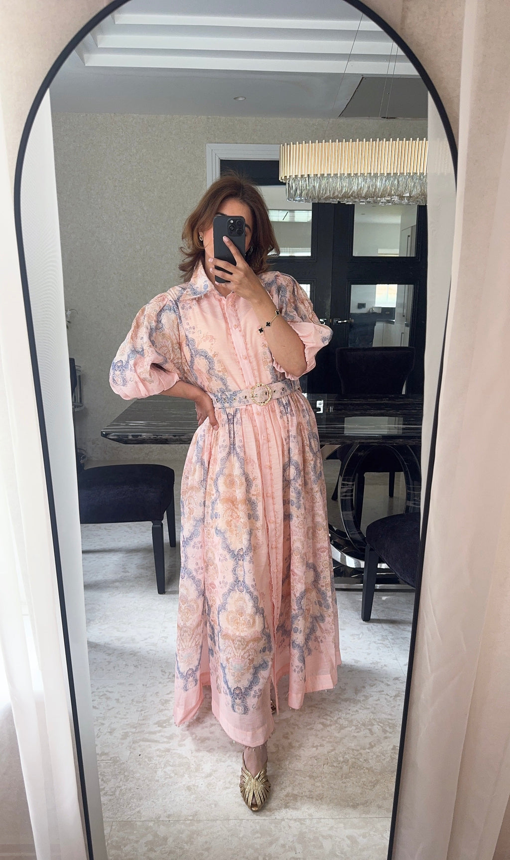 BLUSH BAROQUE ROBE - YANI