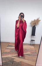ENSEMBLE JUPE ASYMÉTRIQUE BORDEAUX - AYAL