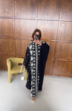 CAFTAN BRODÉ NOIR - LAYLA