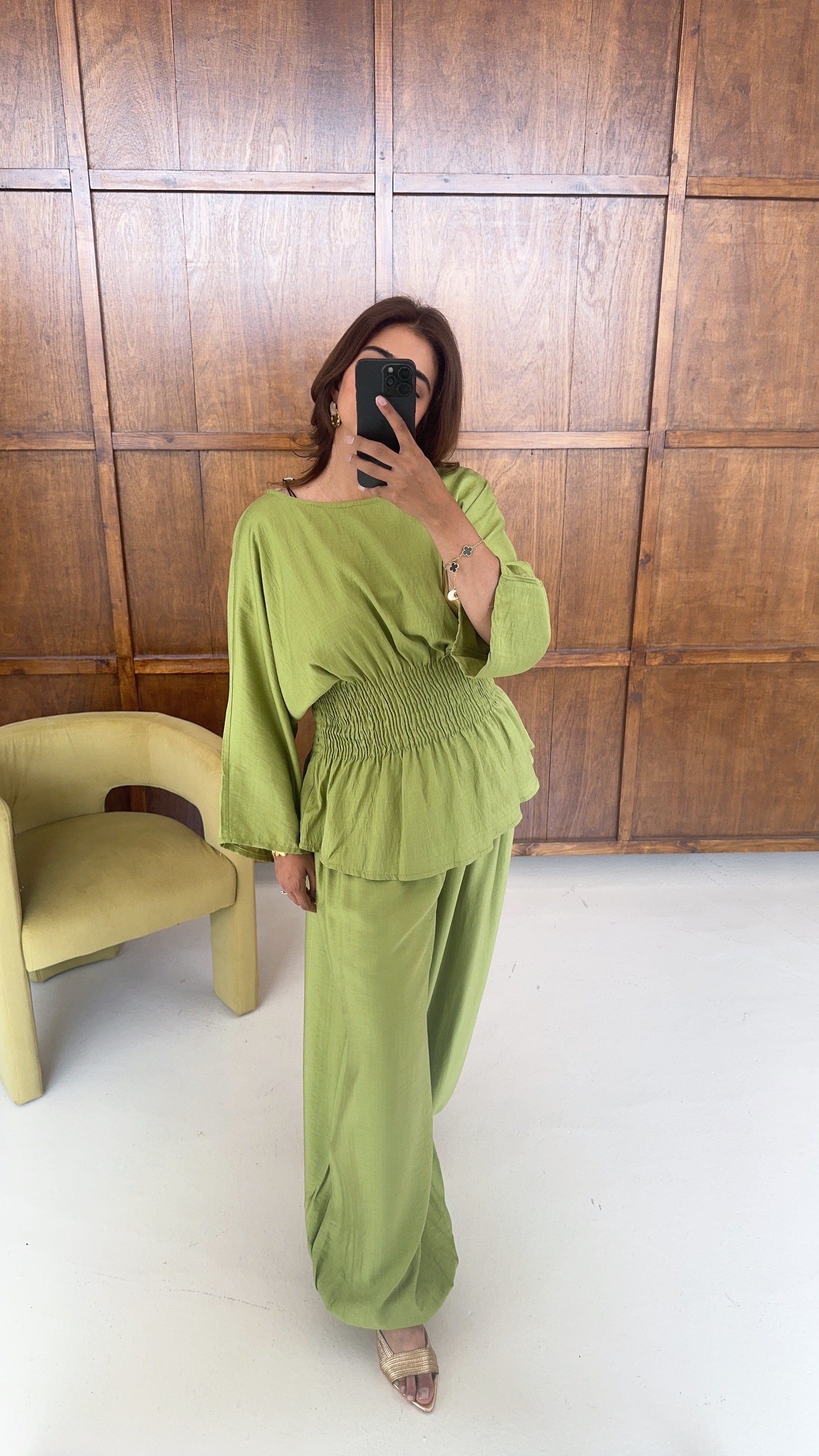 LIME FRONCÉ ENSEMBLE - SOLEA
