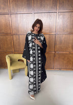 CAFTAN BRODÉ NOIR - LAYLA