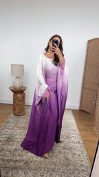 ANALIA CAFTAN EN OMBRÉ PURPLE
