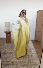 ANALIA CAFTAN EN OMBRÉ JAUNE